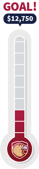 Fundraising thermometer progress graphic